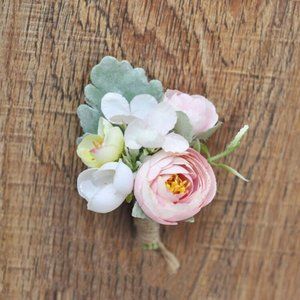 4New Corsage Flower Boutonnière Wedding Bridesmaid